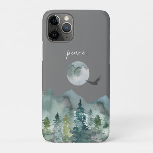 夜間マウンテンランドスケープ平和 iPhone 11 PROケース
