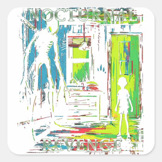 夜間リベンジエイリアン奪取 スクエアシール (正面)