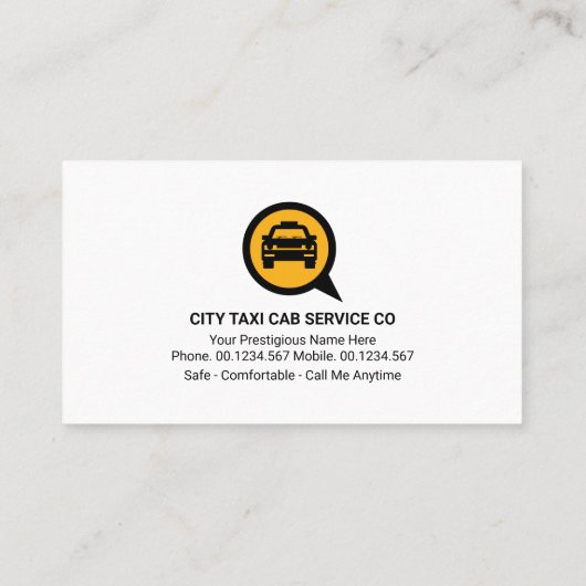 夜間交通灯タクシーサービス 名刺 (裏面)