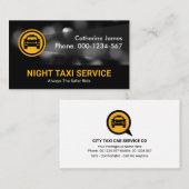 夜間交通灯タクシーサービス 名刺 (正面/裏面)