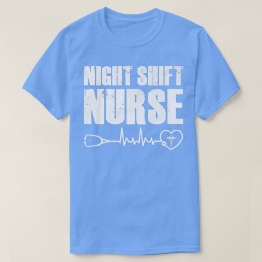夜間交配違う式聴診器おもしろい室 Tシャツ (デザイン正面)