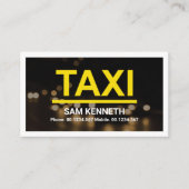 夜間信号灯《写真》ぼけ味タクシー 名刺 (正面)