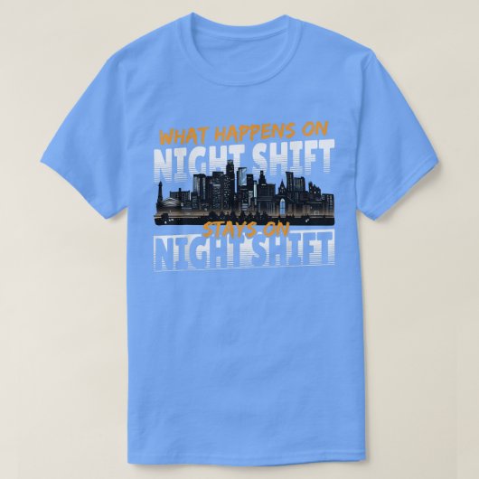 夜間勤務者墓地 Tシャツ (デザイン正面)