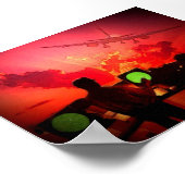 夜間勤務 ポスター (角)