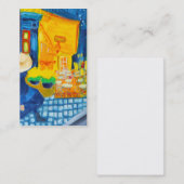 夜間営業カードのゴッホのカフェ台地 名刺 (正面/裏面)