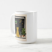 夜間子猫 コーヒーマグカップ (正面左)