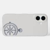 夜間学習 ダークアカデミア コンパス Case-Mate iPhoneケース (裏面 (横))