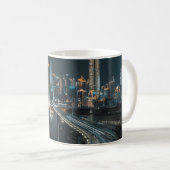 夜間建物 コーヒーマグカップ (正面右)