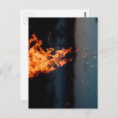 夜間火災 ポストカード (正面/裏面)