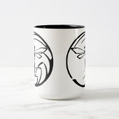 夜間監督者 – ダブルドラゴンフライB&W – マグカップ (中央)