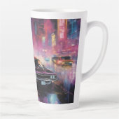 夜間通りレース鮮やか市 カフェラテマグ (右)