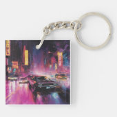 夜間通りレース鮮やか市 キーホルダー (裏面)