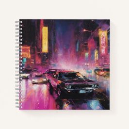 夜間通りレース鮮やか市 ノートブック