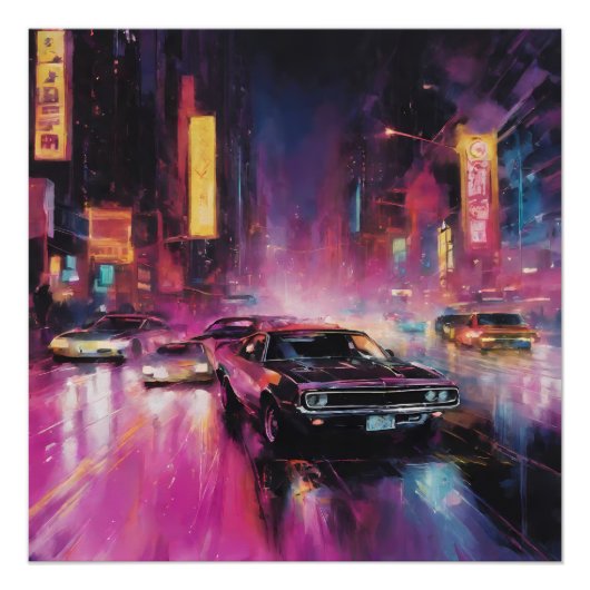 夜間通りレース鮮やか市 ポスター (正面)