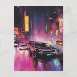 夜間通りレース鮮やか市 ポストカード