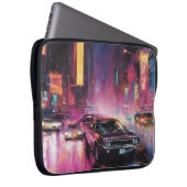 夜間通りレース鮮やか市 ラップトップスリーブ (正面右)