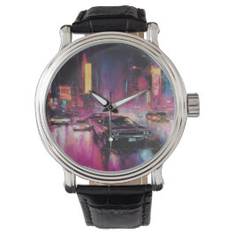 夜間通りレース鮮やか市 腕時計