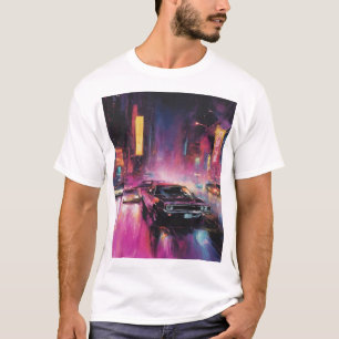 夜間通りレース鮮やか市 Tシャツ