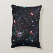 夜間銀河系宇宙PrintSeamlessパターンインリピート アクセントクッション (裏面(縦))