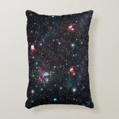 夜間銀河系宇宙PrintSeamlessパターンインリピート アクセントクッション (正面(垂直))