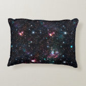 夜間銀河系宇宙PrintSeamlessパターンインリピート アクセントクッション (裏面)