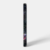 夜間銀河系宇宙PrintSeamlessパターンインリピート iPhoneケース (左側面)