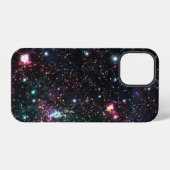 夜間銀河系宇宙PrintSeamlessパターンインリピート iPhoneケース (裏面横)