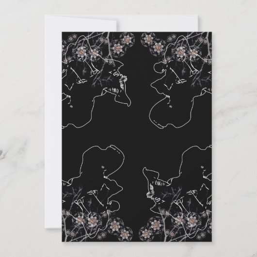 夜間開花 招待状 (正面)