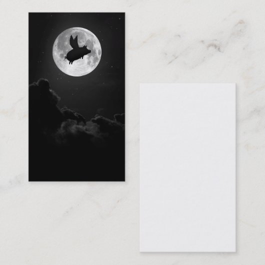 夜間飛んでいる豚の名刺 名刺 (正面/裏面)