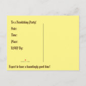 「夜間飛行!」招待状 インビテーションポストカード (裏面)