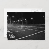 夜間駐車場宇宙のはがき ポストカード (正面/裏面)