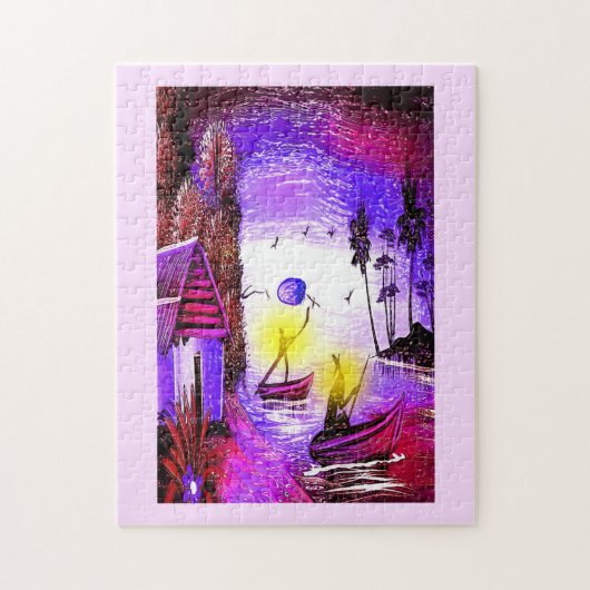 夜間 ジグソーパズル (縦)