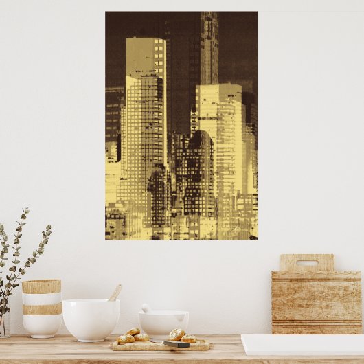 夜間III ポスター (キッチン)