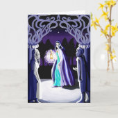 夜離れに カード (黄色い花)