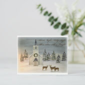 夜静かのクリスマスハガキ ポストカード (スタンド正面)