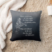 夜静かの幻影 – ヴィンテージハロウィーン クッション (ブランケット)