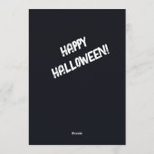 夜静かの幻影 – ヴィンテージハロウィーン シーズンカード (裏面)