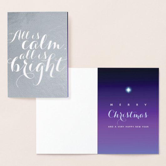 夜静かの星 箔カード (ディスプレー)