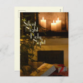 「夜静かの聖なる夜」愛するクリスマスキャロル シーズンポストカード (正面/裏面)