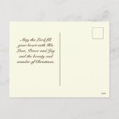 「夜静かの聖なる夜」愛するクリスマスキャロル シーズンポストカード (裏面)