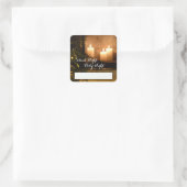 「夜静かの聖なる夜」愛するクリスマスキャロル スクエアシール (バッグ)