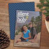 夜静かの聖夜写真クリスマス シーズンカード