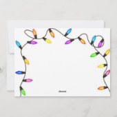 「夜静かは右」クリスマスおもしろいカード シーズンカード (裏面)