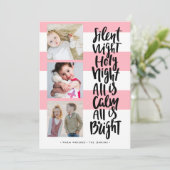 夜静か三連休クリスマス |ピンク 招待状 (スタンド正面)