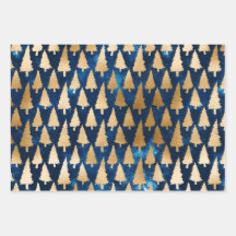 夜静か冬クリスマスラッピング紙