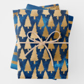 夜静か冬クリスマスラッピング紙 ラッピングペーパーシート (インサイチュ)