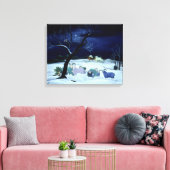 夜静か聖なる夜1995 キャンバスプリント (インサイチュ (リビング))