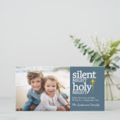 夜静か聖夜クリスチャン・クリスマス シーズンカード (スタンド正面)