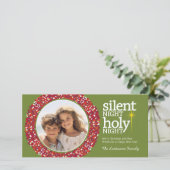 夜静か聖夜クリスチャン・クリスマス シーズンカード (スタンド正面)