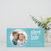 夜静か聖夜クリスチャン・クリスマス シーズンカード (スタンド正面)